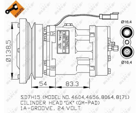 Compressor, air conditioning GENUINE, Image 5