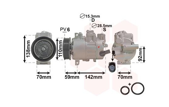 Compressor, air conditioning *** IR PLUS ***, Image 2