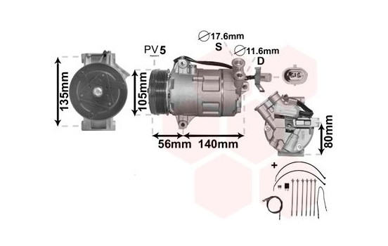Compressor, air conditioning *** IR PLUS ***, Image 2