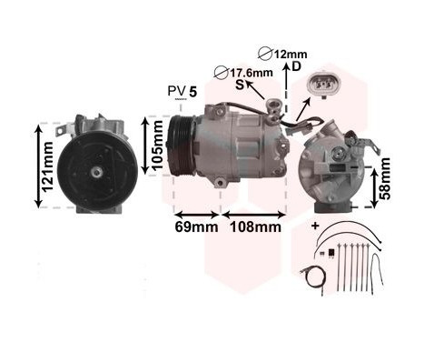 Compressor, air conditioning *** IR PLUS ***, Image 2