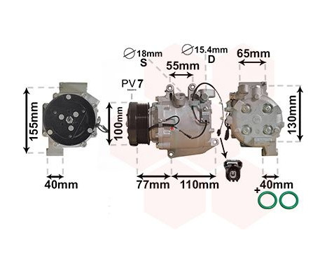 Compressor, air conditioning *** IR PLUS ***