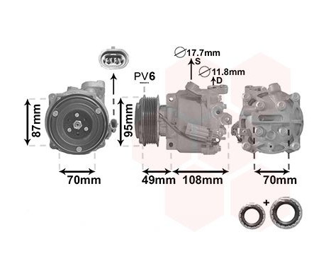 Compressor, air conditioning *** IR PLUS ***