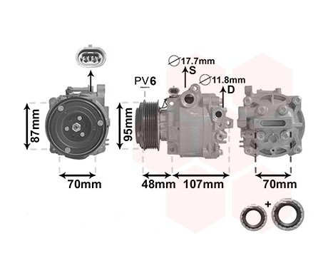 Compressor, air conditioning *** IR PLUS ***