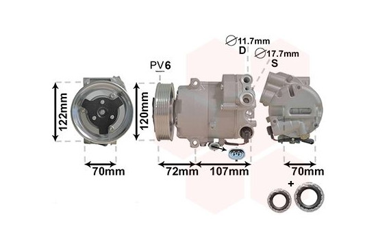 Compressor, air conditioning *** IR PLUS ***, Image 2