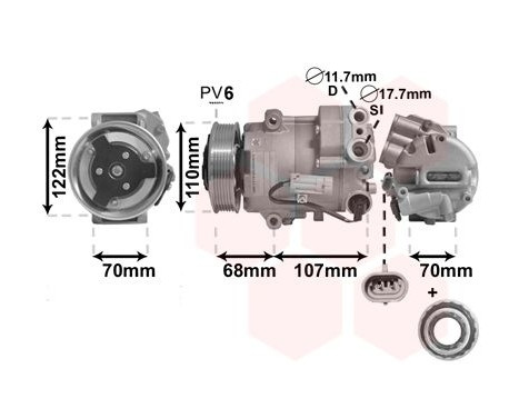 Compressor, air conditioning *** IR PLUS ***