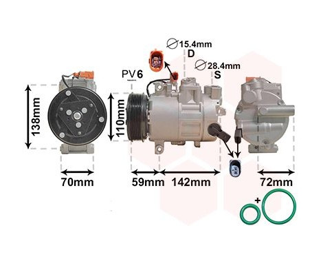 Compressor, air conditioning *** IR PLUS ***