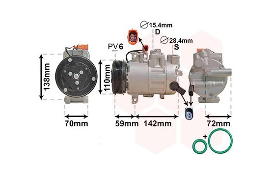 Compressor, air conditioning *** IR PLUS ***