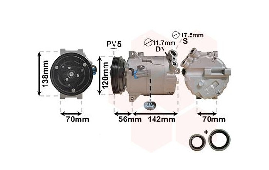 Compressor, air conditioning *** IR PLUS ***