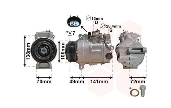 Compressor, air conditioning *** IR PLUS ***
