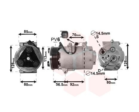 Compressor, air conditioning *** IR PLUS ***