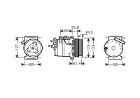 Compressor, air conditioning *** IR PLUS ***