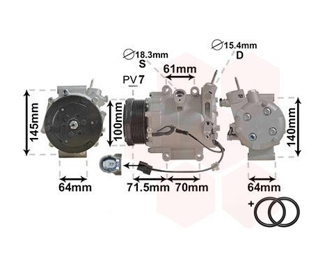 Compressor, air conditioning *** IR PLUS ***