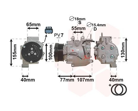 Compressor, air conditioning *** IR PLUS ***