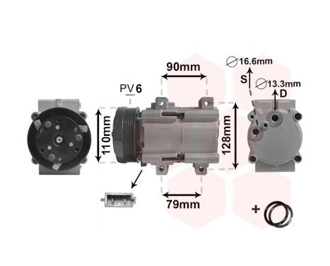 Compressor, air conditioning *** IR PLUS ***