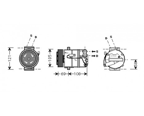 Compressor, air conditioning *** IR PLUS ***