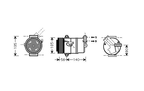 Compressor, air conditioning *** IR PLUS ***