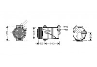 Compressor, air conditioning *** IR PLUS ***