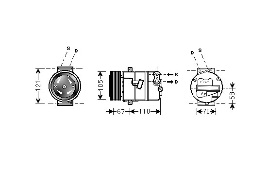 Compressor, air conditioning *** IR PLUS ***