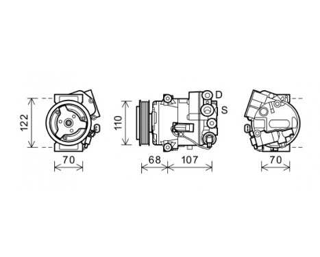 Compressor, air conditioning *** IR PLUS ***, Image 2