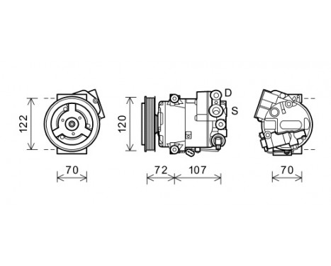 Compressor, air conditioning *** IR PLUS ***