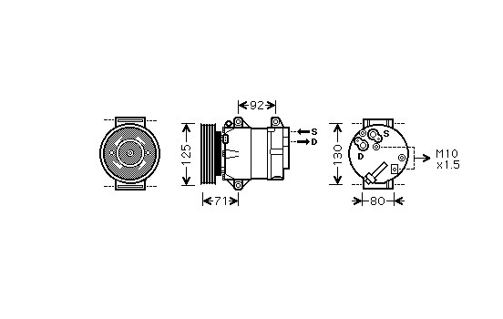 Compressor, air conditioning *** IR PLUS ***
