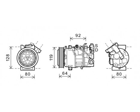 Compressor, air conditioning *** IR PLUS ***