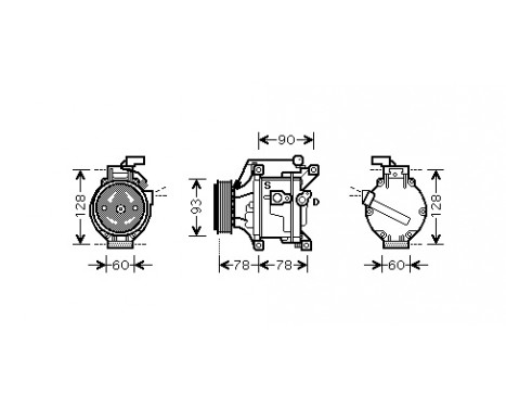 Compressor, air conditioning *** IR PLUS ***, Image 2