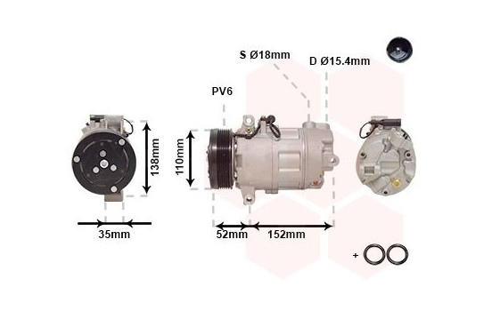 Compressor, air conditioning *** IR PLUS ***