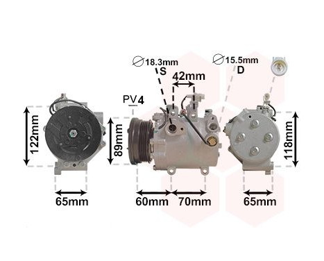 Compressor, air conditioning *** IR PLUS ***, Image 2