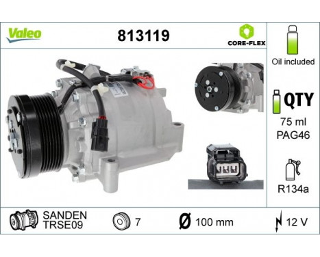 Compressor, air conditioning NEW ORIGINAL PART, Image 4