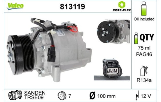 Compressor, air conditioning NEW ORIGINAL PART, Image 4