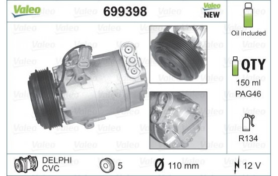 Compressor, air conditioning NEW PART