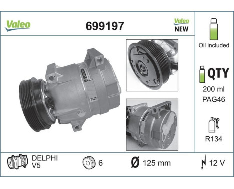Compressor, air conditioning NEW PART, Image 2