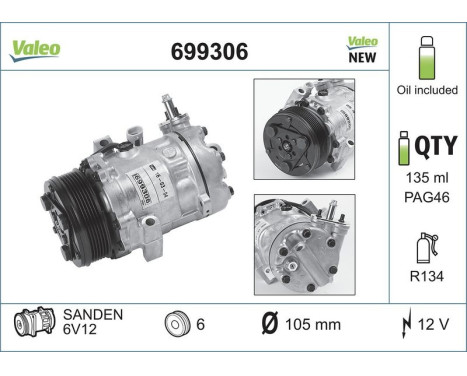 Compressor, air conditioning NEW PART