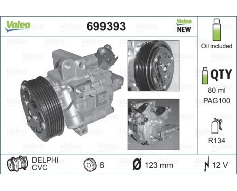 Compressor, air conditioning NEW PART, Image 2