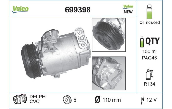 Compressor, air conditioning NEW PART, Image 2