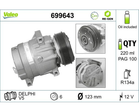 Compressor, air conditioning REMANUFACTURED, Image 2