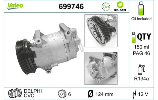 Compressor, air conditioning REMANUFACTURED, Image 2