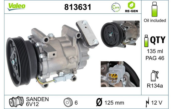 Compressor, air conditioning REMANUFACTURED, Image 2