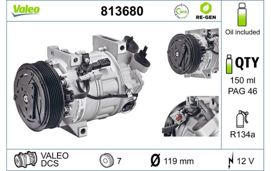 Compressor, air conditioning REMANUFACTURED, Image 2