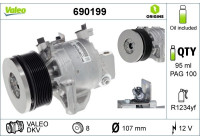 Compressor, air conditioning VALEO ORIGINS NEW OE TECHNOLOGY