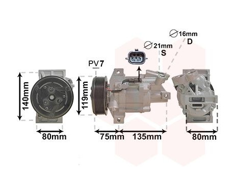 Compressor, air conditioning