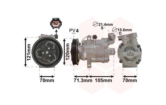 Compressor, air conditioning