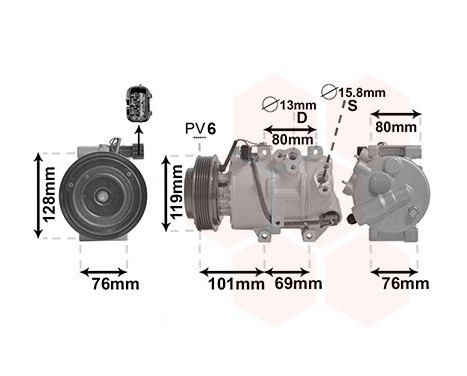 Compressor, air conditioning