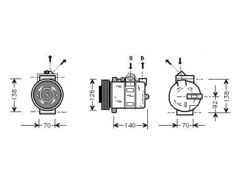 Compressor, air conditioning