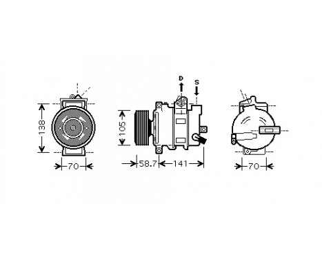 Compressor, air conditioning