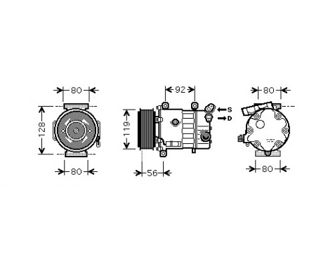 Compressor, air conditioning, Image 2