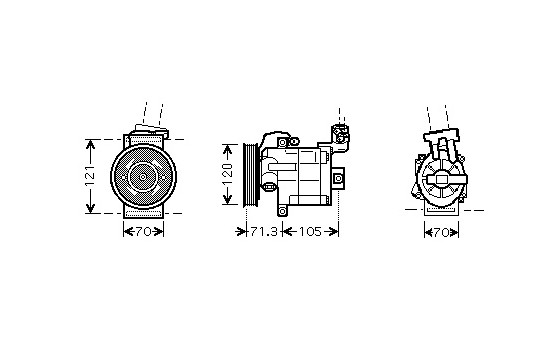 Compressor, air conditioning, Image 2