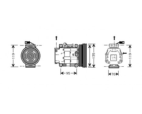Compressor, air conditioning