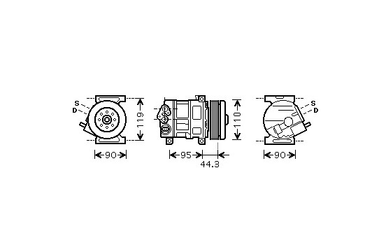 Compressor, air conditioning